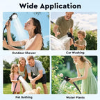 Fotgear Portable Camping Shower - 6000mAh Rechargeable Outdoor Shower with LED Display - IPX7 Waterproof Camping Shower Kit for Hiking, Travel, Car Washing, RV, Pet Bath