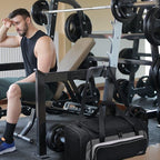 MIER Large Gym Bag for Men Sports Duffle Bag with Shoe Compartment 60L Lightweight Duffel Bags for Workout Fitness Travel