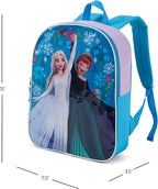 Disney Frozen Backpack for Kids - Cute & Durable Kids Backpack for Girls with Padded Straps & Zip Compartment - Ideal Toddler Bookbag for School & Travel - 15”