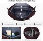 HYC00 Travel Duffel Bag,Carry-on Overnight Weekender Bags for Women,Sports Tote Gym Bag with Wet Pocket