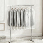 Dntorx 6 Pack Garment Bags 60 * 100cm, 40in PEVA Translucent Garment Covers, Suit Storage Bags, Dress Organizer Bags Used To Protect Shirts, Winter Coats, Jackets（White Edge）
