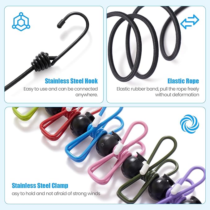 Magnetic Clothesline for Cruise Ship,Portable Clothes Line for Traveling,Cruise Essentials 2025，Retractable Clothesline for Outside and Hotel Room，2-Pack Wall Hooks with Hardware