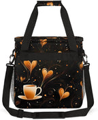 Coffee Maker Travel Bag Compatible with Keurig K-Mini or K-Mini Plus, Single Serve Coffee Brewer Carrying Case with Multiple Pockets for K-Cup Pods, Storage Bag With Shoulder Strap(Bag Only)