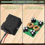 Starlink Gen 3 12V Adapter [No Voltage Drops] 12V/24V to 57V 4.5A DC Boost Converter for Starlink Gen 3 Router, [Ultra Stable] DC Step Up Converter Starlink Gen 3 Power Cable for RV, Marine, Outdoor