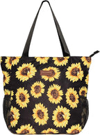 Original Floral Water Resistant Large Tote Bag Shoulder Bag for Gym Beach Travel Daily Bags Upgraded