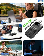 LILIO Portable Charger Power Bank，60,000mAh Battery Pack, 22.5W Power Bank Fast Charging with USB Cable, Phone Charger for iPhone 17/16/15/14/13 All Series/Samsung/Android, Camping Essentials, Black