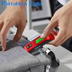 Luggage Scale, Portable Luggage Weight Scale 110lb/50kg with LED Display, Luggage Scale Travel Digital for Weighing Luggage, Backpacks, Fruits and Pets (Red)
