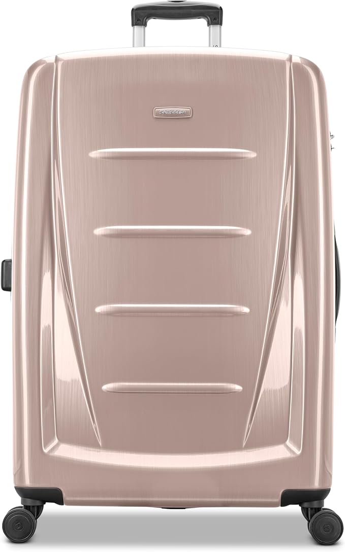 Samsonite Winfield 2 Hardside Expandable Luggage with Spinner Wheels, Artic Pink, Checked-Large 28-Inch