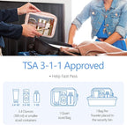 PACKISM Clear Makeup Bag - TSA Approved Toiletry Bag for Carry-on & Checked Luggage, Water Resistant Car Storage Organizer with Reinforced Seams
