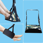 Foot Hammock for Plane Travel Essentials Relax Your Foot Rest for Airplane Gadgets Adustable Airplane Travel Accessories for Flight Essentials (Forest)