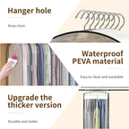 Upgraded Thickened Clear Garment Bags for Hanging Clothes 4 Packs, 10“ Gusseted Clothes Hanging Storage Bags for Closet, Shirts, Coats, Dresses (32 inch)