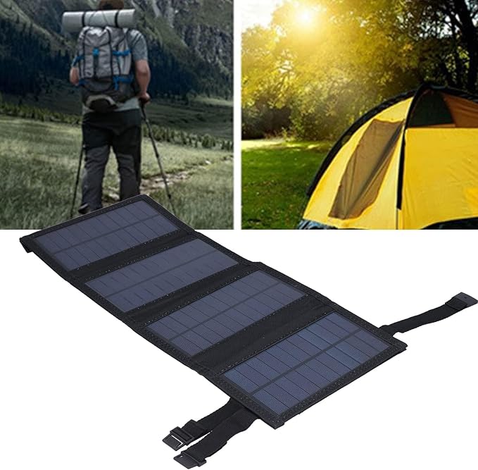 20W USB Solar Panel, Portable Foldable Oxford Cloth Solar Cells Charger for Mobile Phones, Tablets, Computers