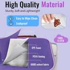 Genteen Lunch Box for Women Adults Girls - Insulated Small LunchBox Reusable, Zip Closure & Buckle Handle, Portable Cooler for Work, School, Travel (Purple)