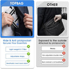 Neck Pouch, Waterproof RFID-Blocking Neck Wallet for Traveling Men, Passport Pouch for Travel, Passport Holder With Strap Ideal for Travelers Men and Women