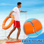 Water Floating Lifesaving Rope - Professional Throwing Pool Life Preserver Rope Line for Swimming Small Kayak Inflatable Boat