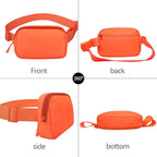 Fanny Pack Crossbody Bag for Women and Men, Belt Bag for Hiking Bum Bag with Adjustable Strap,Casual Cell Phone Pouch?Waist pack for Running Workout Sports Travel Orange