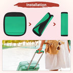 Luggage Handle Wrap [6PCS] - Neoprene Luggage Identifiers Use for Suitcases & Carry on & Travel Accessories - [Grass Green-6IN/15CM] Comfort Grip Handle Cover