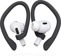 Ear Hooks 2 Pairs for AirPods Pro 2 & 1, AirPods 4 & 3, Anti-Slip Comfortable Fit, Ergonomic Design, Accessories (Large, Black)