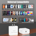 iPhone 17 16 Pro Max Charger Fast Charging, Super Fast USB C Chargers for iPhone 16 (6FT+6FT+10FT) Type C Chargers Cord with Fast Charger Block for iPhone 17/16/15 Series/iPad/ GalaxyS26/S25