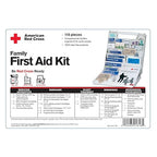 First Aid Only 9161-RC American Red Cross Deluxe Family First Emergency First Aid Kit for Home and Travel, 115 Pieces