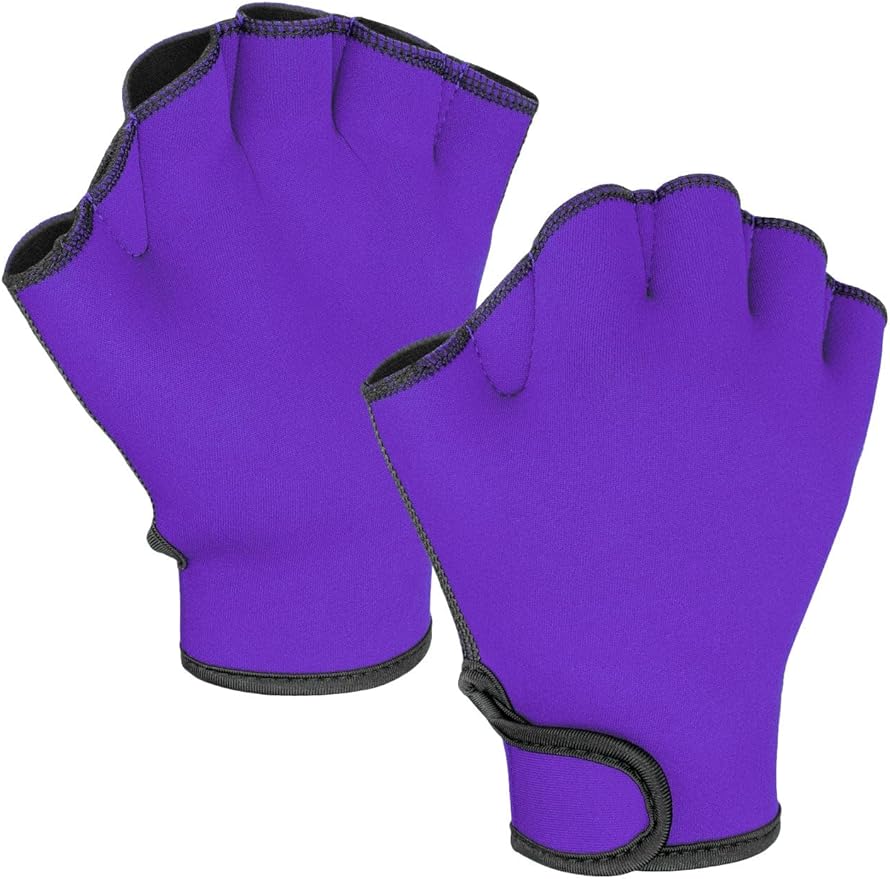 FitsT4 Sports Aqua Gloves Webbed Paddle Swim Gloves Fitness Water Aerobics