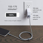 Amazon Basics 2-Pack USB-A to Lightning Cable, Apple MFi Certified, Nylon Braided Cord for iPhone 14 13 12 11 X Xs Pro, Pro Max, Plus, iPad, High Speed Data Sync Charger, 6 Foot, Dark Gray