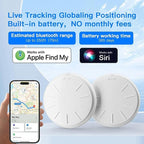 Tracker Tags-4 Pack, Item Tracker with Waterproof Case for Your Keys, Wallet etc, Luggage Tracker Works with Find My APP (iOS Only)