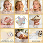 23Pcs Skin Spa Gifts for Women, Ylang Ylang Jasmine Bath & Body Gift Basket, Self-Care Relaxation Face Skin Kit, Lip Gloss, Cosmetic Bag, Manicure Set, Birthday, Christmas, Mother's Day, Anniversary