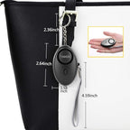 Personal Alarm for Women, 5 Pack 140DB Emergency Self-Defense Security Alarm Keychain with LED Light for Women Kids and Elders-Black, Silver, Purple, Gold, Blue