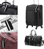 5Pack Black Aluminum Luggage Tag with Name ID Card Perfect to Quickly Spot Luggage Suitcase by Ovener