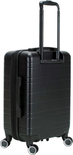 Rockland Palm Beach Hardside 2 Piece ABS Luggage Set, (20"/27"), Black