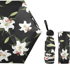 Cowboy Boots Pattern Umbrellas for Rain Windproof Small Folding Compact Mini Travel Umbrella for Purse Lightweight Portable Pocket for Women