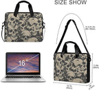 MNSRUU Laptop Bag for 15.6 inch Black Gothic Bats