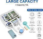 XCU Clear Bag for Stadium Events 12x6x12 Large Clear Tote Bag Transparent Lunch Bag Adjustable Straps for Concert Sports Work