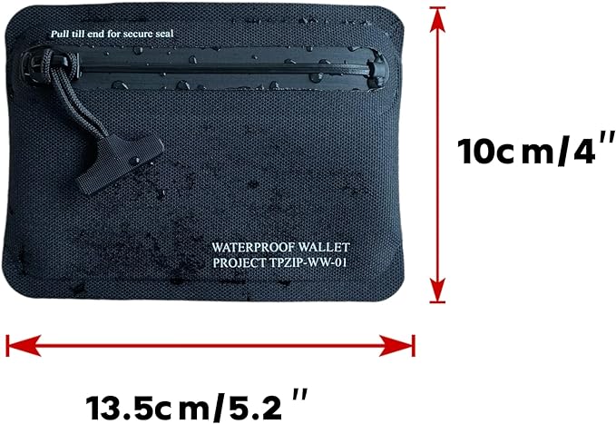 Heavy Duty Airtight Wallet Submersible Waterproof Wallet Protection for Keys, Cards