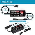 72W Power Supply Adjustable DC 3V ~ 36V Variable Universal Switching AC/DC Adapter Minidodoca AC to DC Converter with LED Voltage Display and 13 Tips, for 3V to 36V Household Electronics - 2000mA Max