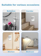 Mulit Plug Wall Outlet with USB C, 2 Pack Outlet Extender 2AC 1USBA 1USBC, 3 Way Plug Wall Splitter with Night Light, Multiple Plug Adapter for Travel Home Office PD 20W