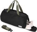 Gym Bags for Men with Side Pocket, 38L Sports Gym Duffle Bag with Wet Pocket&Shoe Compartment, Large Waterproof Sport Duffel Bags for Travel, Sports, Fitness&Workout(Black/Green)