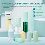 Mrsdry Bottle Covers for Travel, Leak Proofing, Travel Size Container Silicone toiletry sleeves, Leak Locks Travel Accessories for Shampoo Wash Body Bottles and other beauty and personal care(8pcs)
