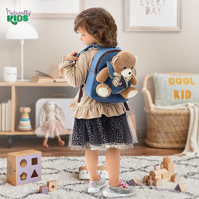 Teddy Bear Backpack, Toddler Valentines Day Gifts, Toys for Kids 3-5, Teddy Bear Stuffed Animal 2 3 4 5 Year Old Girl Boy