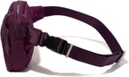 Baggallini Securtex Anti-theft Belt Bag 8.8"x5.5" Crossbody Fanny Pack for Women RFID Wallet Locking Zipper Travel Purse