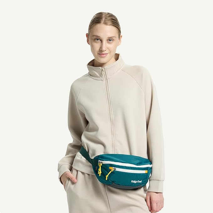 Ultralight Travel Waist Pack 2.5L, Large Water Resistant Fanny Pack for Men & Women.