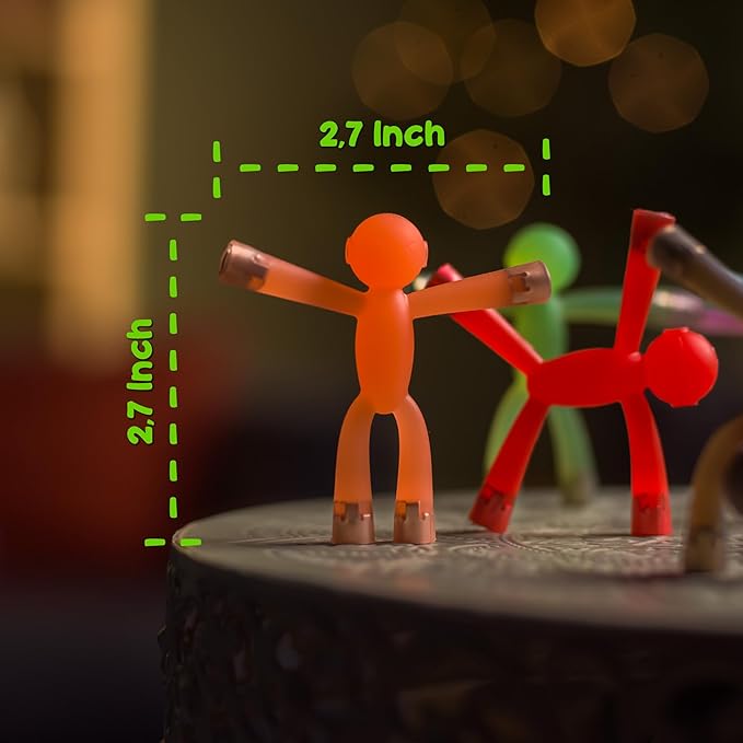 Boxgear Magnet Men – 10-Piece Magnetic Travel Toys: Valentines Day Gift for Kids Toddlers, Road Trip Game for 1-3 | Easter Basket Stuffers for Kids