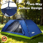 Camping Tent, 1/2 Person Tent, Lightweight Waterproof Backpacking Tent, 5-Minute Setup Outdoor Tent with Carry Bag, Ideal for Camping Hiking