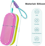 Swim Goggle Case For Swimming Goggles, Swimmer Gifts for Kids Teens Adults, Silicone Cases with Drain Hole