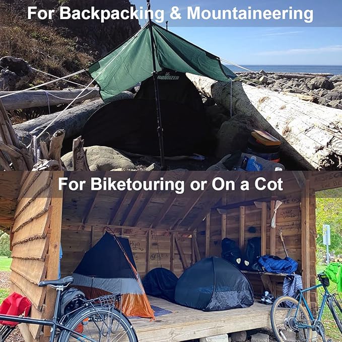 L RUNNZER Single Person Pop Up Tent, 1 Person Mosquito Net Tent