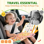 JoyCat Reusable Sticker Book - Stickers for Toddlers, Kids Sticker Activity Book, Travel Toys for Road Trip, Car & Airplane, Educational Learning Gifts for Boys and Girls Ages 3-5 (Pizza-Making)