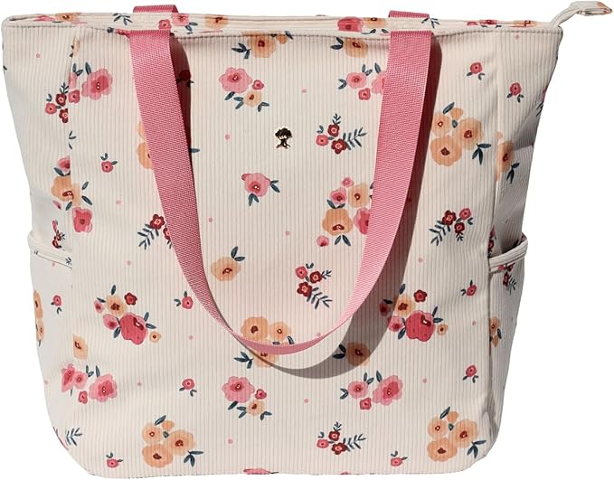 Original Floral Water Resistant Large Tote Bag Shoulder Bag for Gym Beach Travel Daily Bags Upgraded