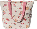 Original Floral Water Resistant Large Tote Bag Shoulder Bag for Gym Beach Travel Daily Bags Upgraded