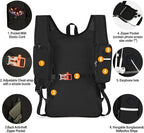 Seektop 20L Small Hiking Backpack for Women Men, Lightweight Hiking Packable Daypack with Phone Pocket for Travel Camping (Black, 20L)